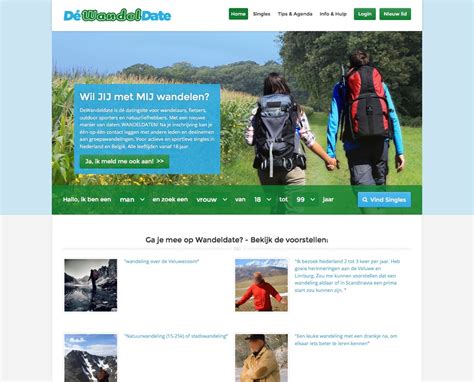 de wandeldate|Datingsite voor wandelaars, fietsers, buitensporters en ...